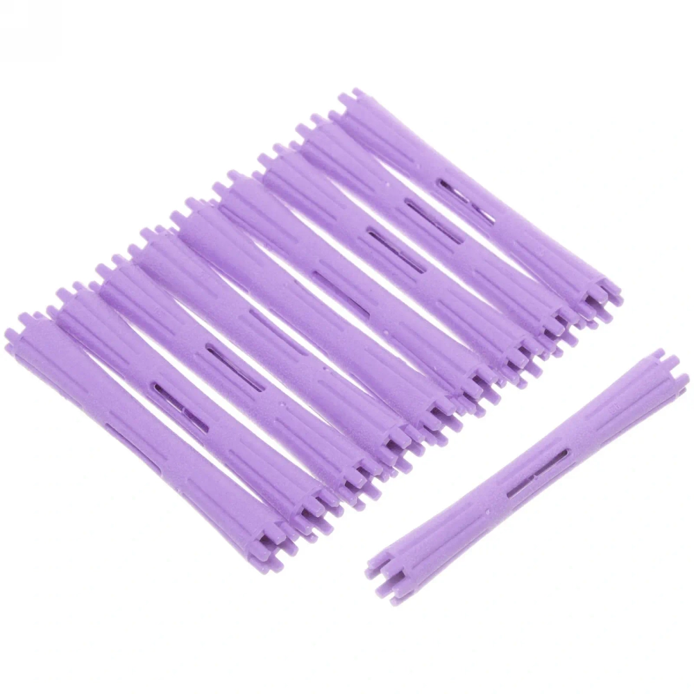 Бигуди пластмассовые-коклюшки 10шт «Styling», микс 6 цветов, d=1см (прозрачный пакет с подвесом), без резинки