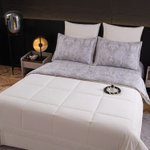 Комплект постельного белья на резинке Сатин Velouria Luxe с Одеялом VLR002