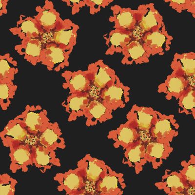 Абстрактные цветы флюид арт