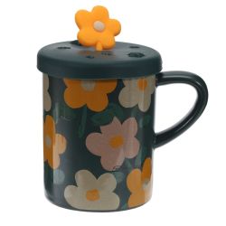 GAEM Кружка с крышкой, 400 мл, L12 W8,5 H12,5 см, 4в.