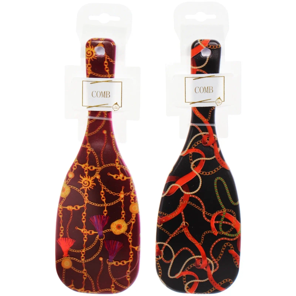 Расческа массажная эргономичная форма «КОЛЛЕКЦИЯ ИМАНИ - ЛАРИТТА», микс 4 дизайна, 24*8см (PVC подвес)