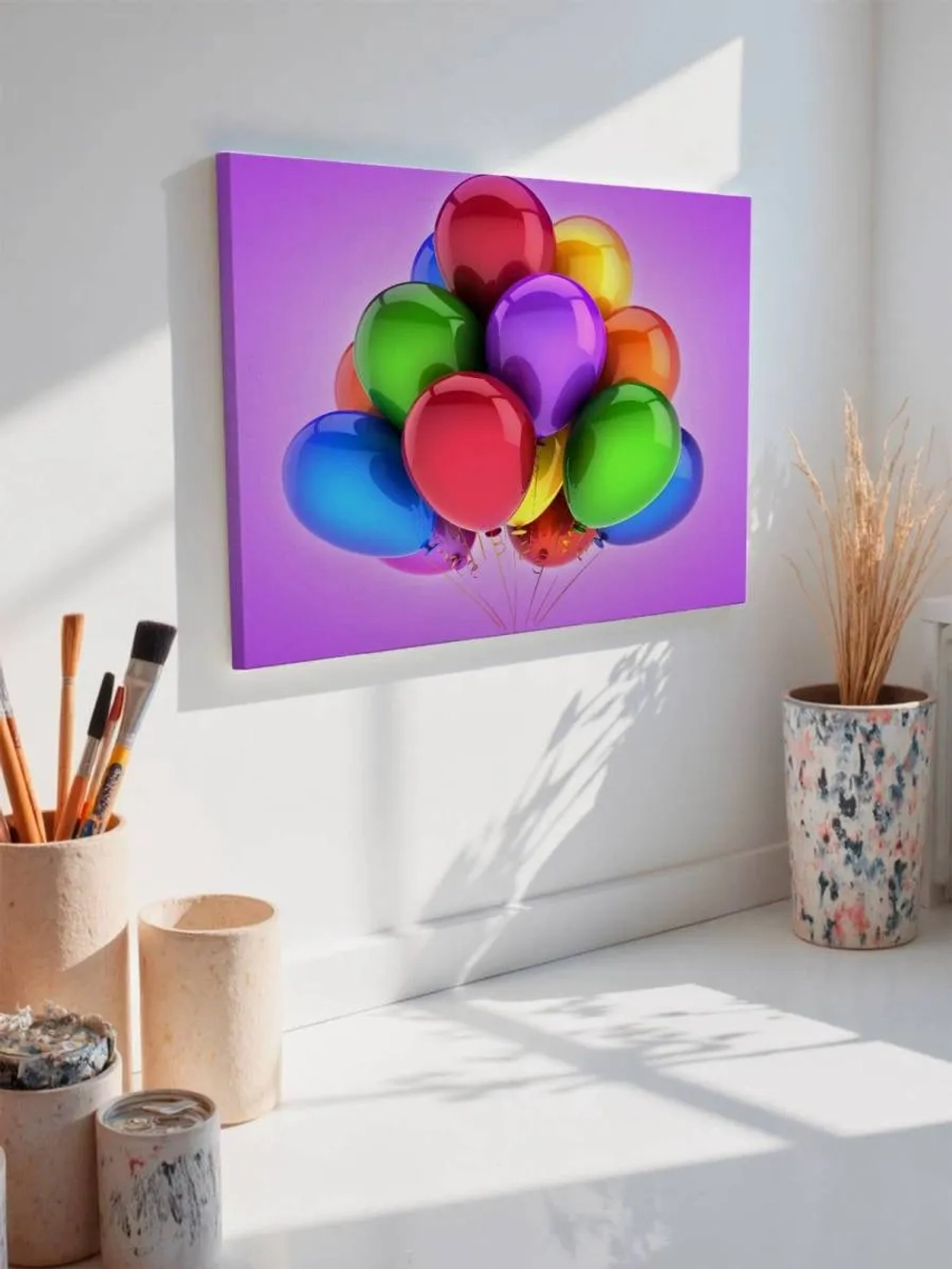 Картина на стену 40 X 50 Воздушные шарики