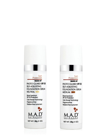M.A.D. Skincare Подстраивающаяся сыворотка-основа под макияж с защитой SPF50 | Photo Guard Spf 50 Self-Adjusting Foundation Serum Medium