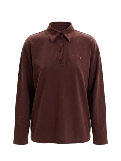 Поло DEW lONG, коричневый