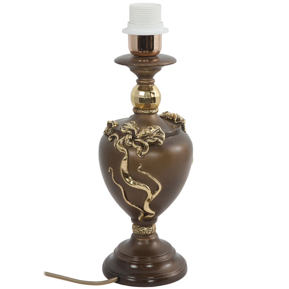 Настольная лампа Флер де Лис Бронза Тюссо Игуана Беж