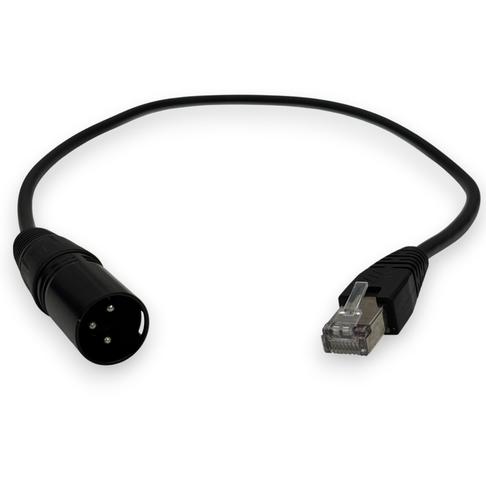 Кабель DMX переходник XLR (папа, 3P) - RJ45