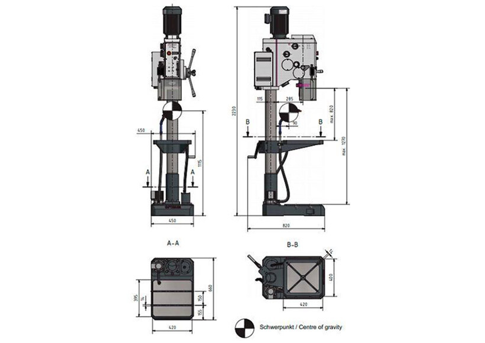 Вертикально-сверлильный станок OPTIdrill DH 32GSV