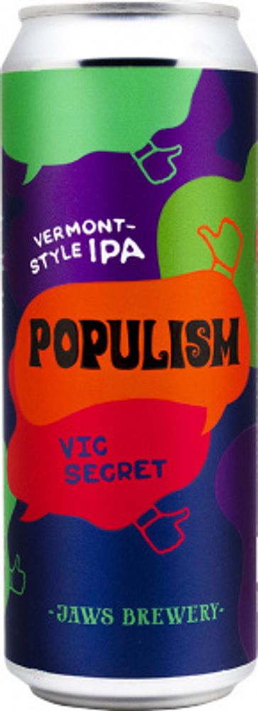 Пиво Джоус Популизм ВикСикрет Эдишн / Jaws Populism VicSecret Edition 0.45л - 6шт