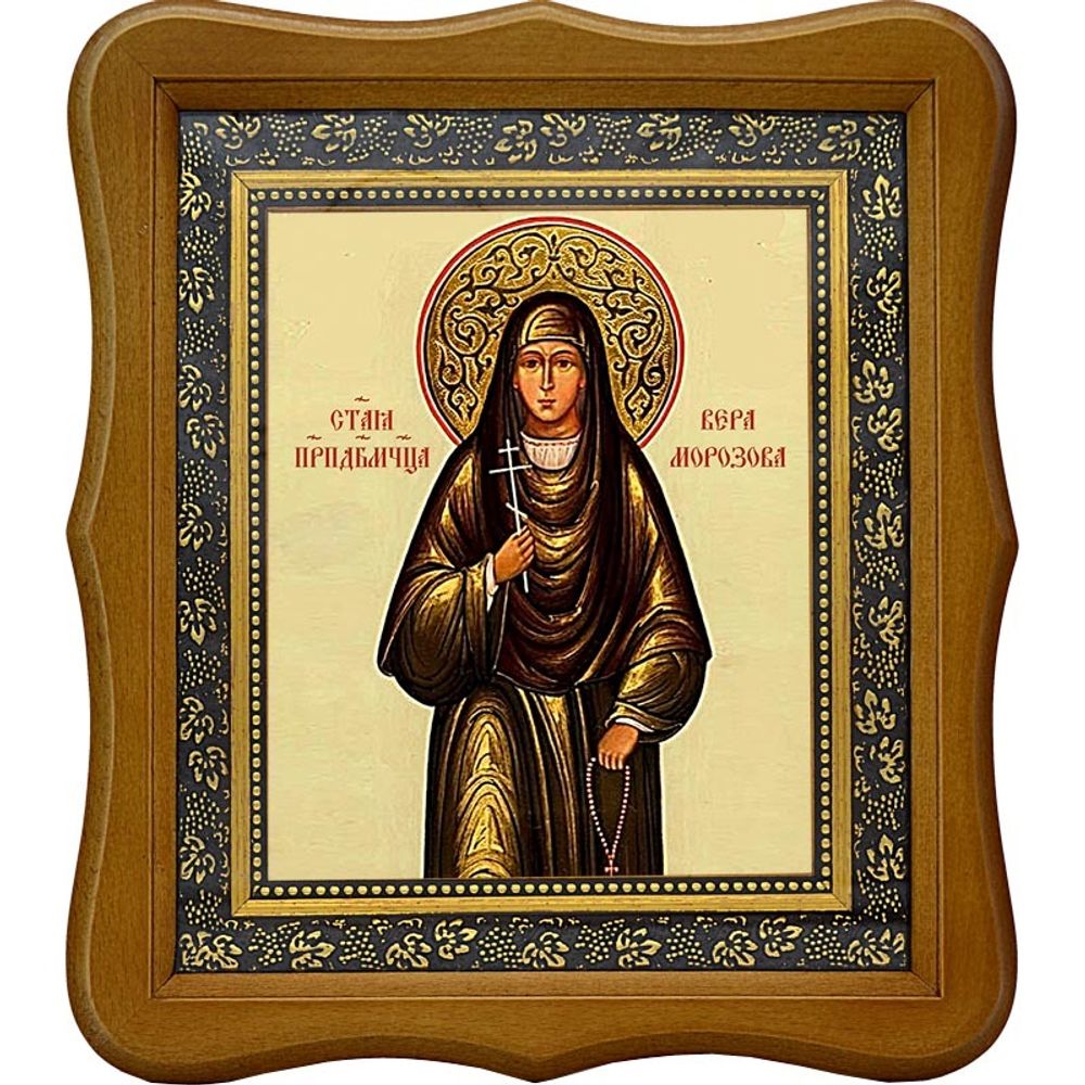 Вера Морозова преподобномученица. Икона на холсте.