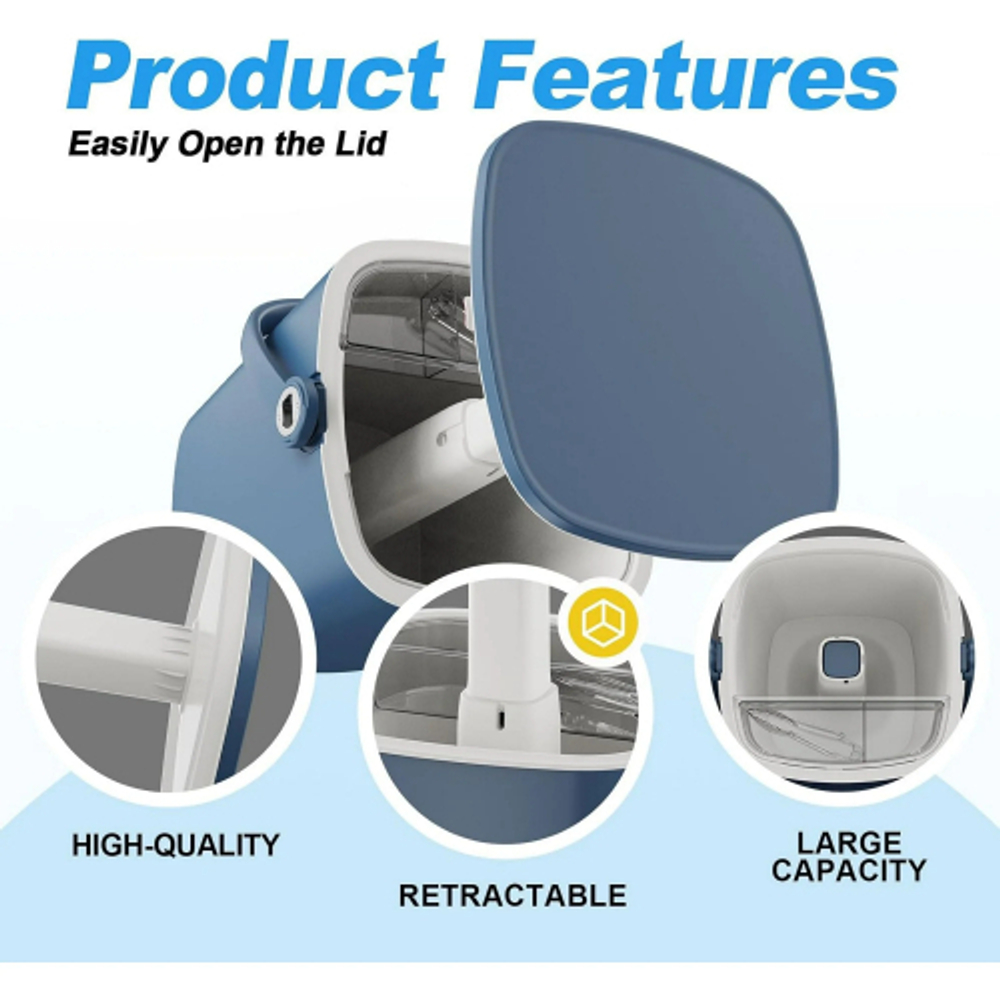 Стол пластиковый мини-бар Tagliamento Pop Up Cool Bar, синий, белый