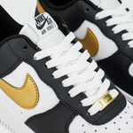 кроссовки Nike Air Force 1 Low White Black Gold