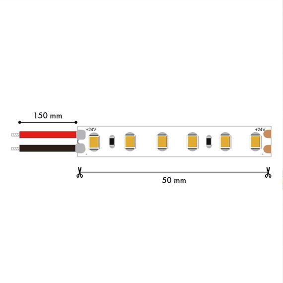 Светодиодная лента Favourite 14,4W/m 120LED/m 2835SMD теплый белый 5M 2001-31420