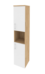 Шкаф-пенал с 2 комплектами дверей и нишей Onix