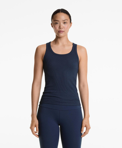 Oysho Топ без рукавов из хлопка и модала, темно-синий