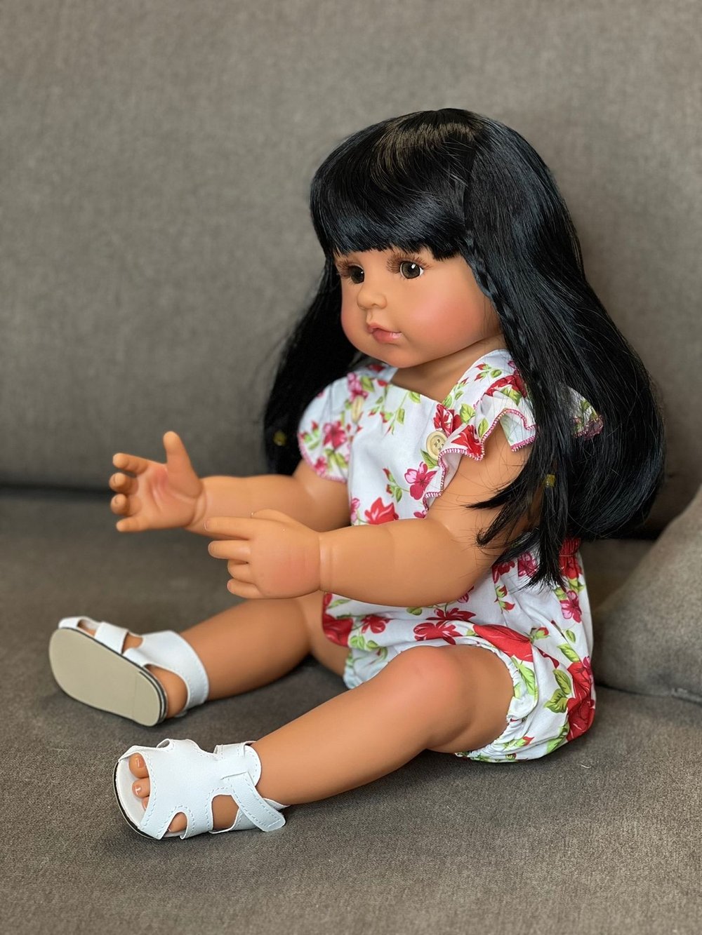 Кукла Реборн виниловая 55см в пакете (FA-571)