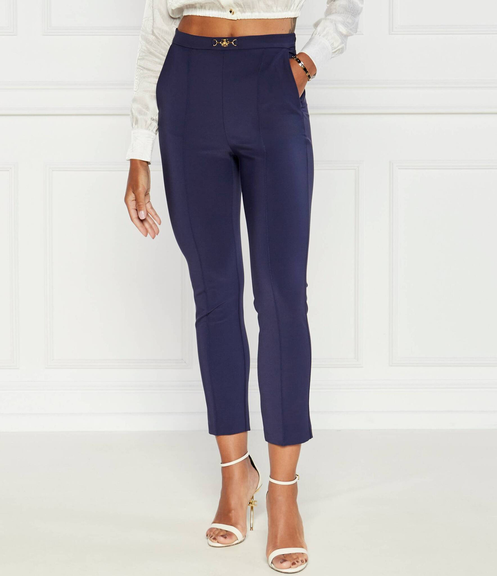 Брюки-сигареты Elisabetta Franchi - темно-синий(PA02346E2)