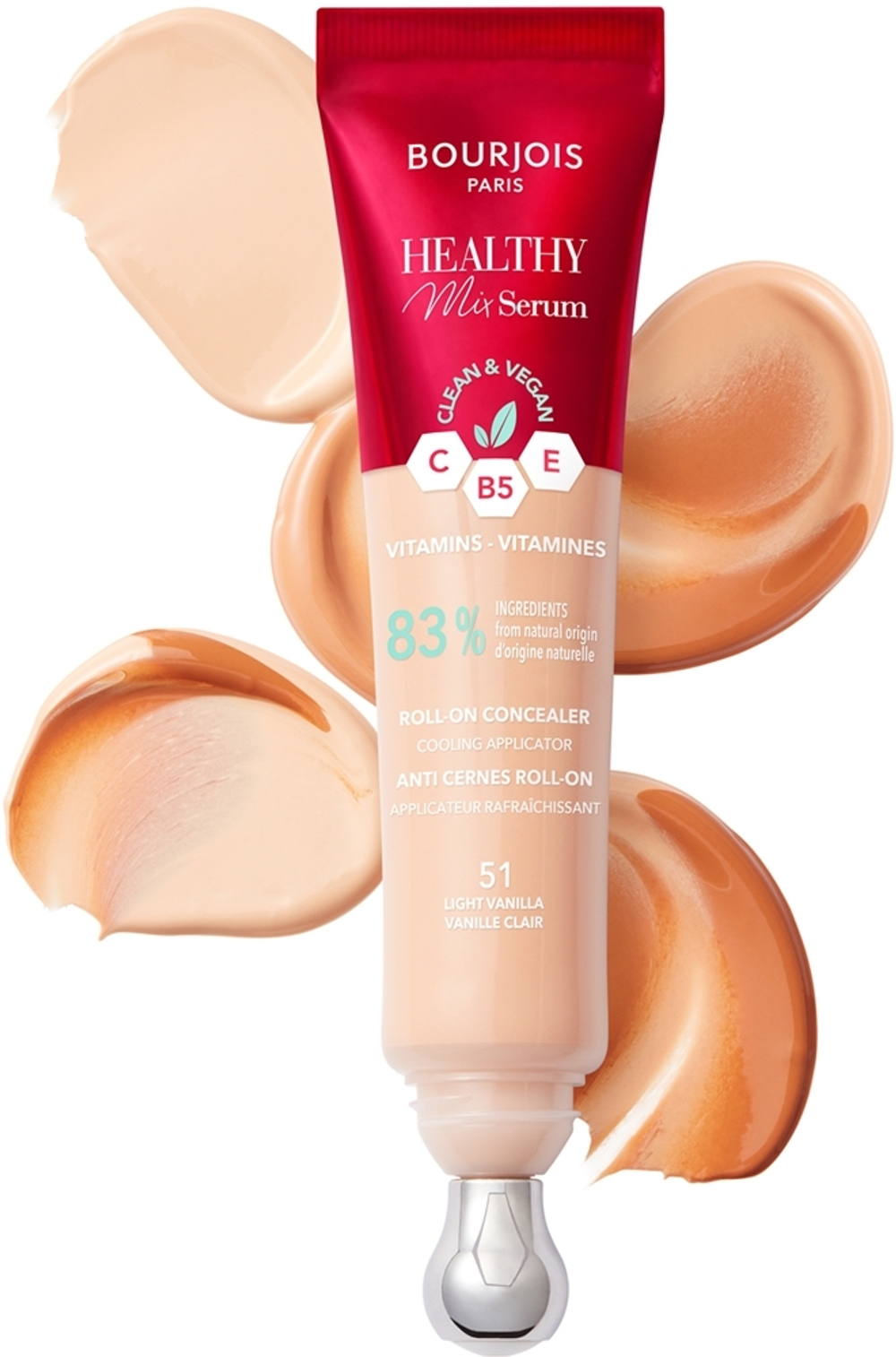 Bourjois Healthy Mix Serum - Увлажняющий консилер для лица и области вокруг глаз, 13 ml