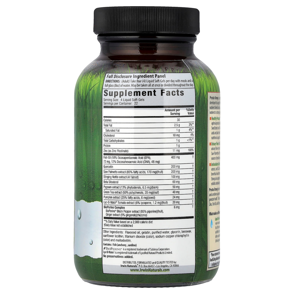 Irwin Naturals, Prosta-Strong, 90 желатиновых капсул