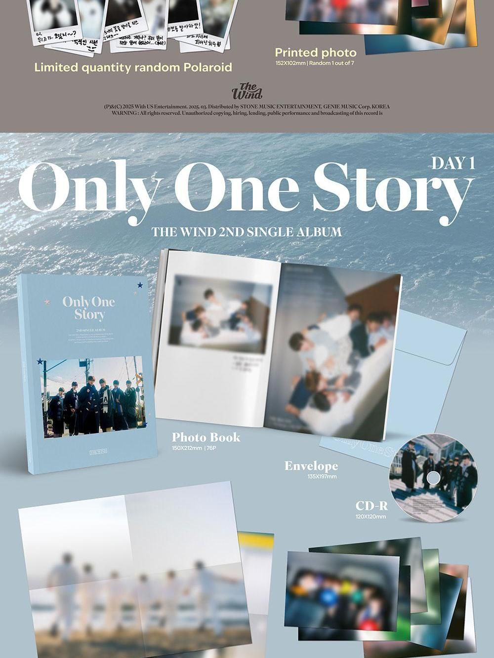 Альбом THE WIND - ONLY ONE STORY 2nd Single Album RANDOM Version
