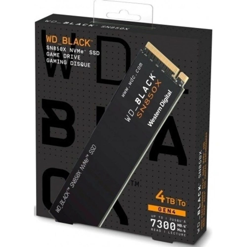 Накопитель SSD WD Black SN850X 4TB (WDS400T2X0E)