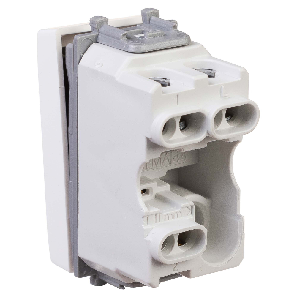 Переключатель модульный, "Avanti", "Белое облако", 1 модуль