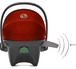 Коляска 3 в 1 Cybex Priam IV Chrome Brown complete и автокресло Aton S2 i-Size Hibiscus Red Leaf Green