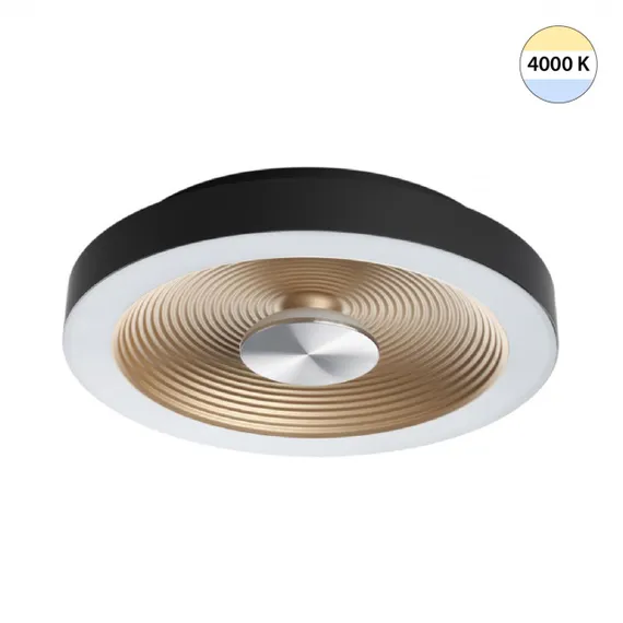 7753/18L MITRA LED SN 093 Светильник пластик/белый/черный/золотой LED 18Вт 4000K D320 IP54 QUANTUM