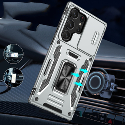 Чехол Safe Case с кольцом и защитой камеры для Samsung Galaxy S25 Ultra