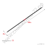 ЗУБР 1500 мм, d 28 мм, Строительный лом (2184-1.5)