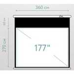 Экран для проектора Sakura S'OK SCPSMT-360x270FG-ED60