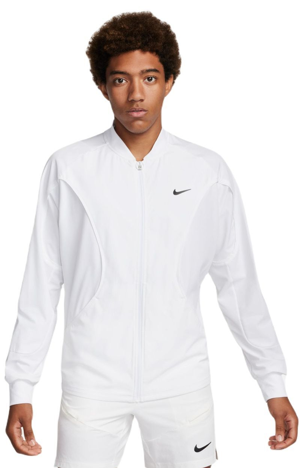Мужская теннисная кофта Nike Court Dri-Fit Advantage Jacket - white/black