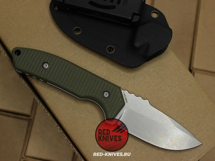 Нож фикс Wilderness - рукоять зеленый G10