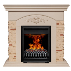 Электрокамин RealFlame Neapolis WT айвори с очагом 3D Oregan