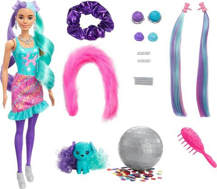 Кукла Mattel Barbie из серии Блеск, со сменными прическами, в непрозрачной упаковке (сюрприз), HBG41