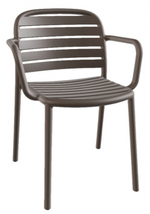 Кресло пластиковое Papatya Tarabya-K, тортора