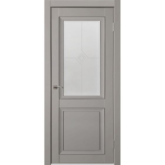 Купить Дверь экошпон Decanto 1 barhat grey остеклённая