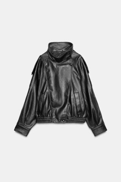 Искусственная кожа куртка - ZARA -