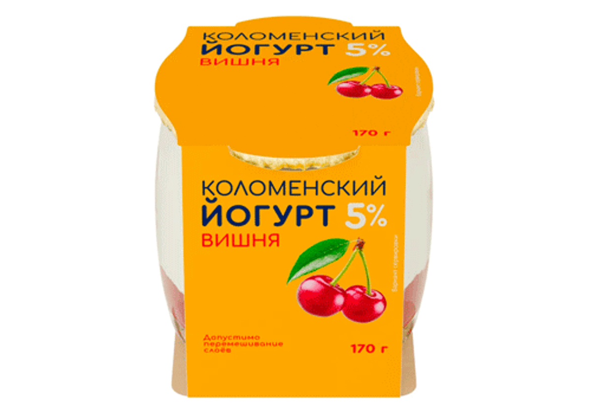 Йогурт со вкусом вишни "Коломенский", 170г