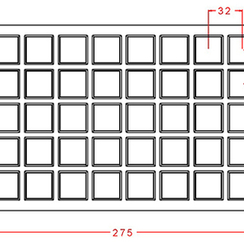 964 | Форма для шоколадных конфет (275*175мм)