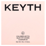 KEYTH, шелковистый тональный крем, цвет 01, слоновая кость фарфоровый, 15 г (0,52 унции)