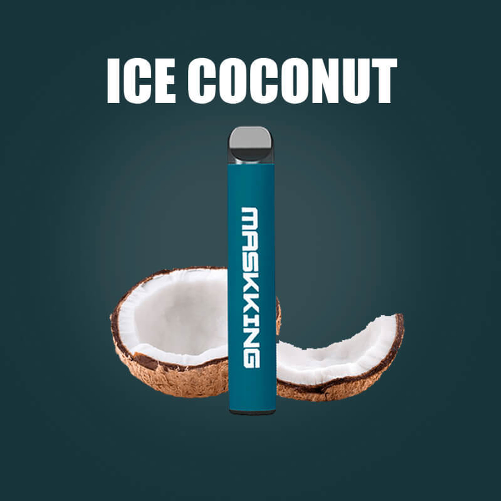 Одноразовая электронная сигарета Maskking High GT - Ice Coconut (Ледяной кокос) 450 тяг