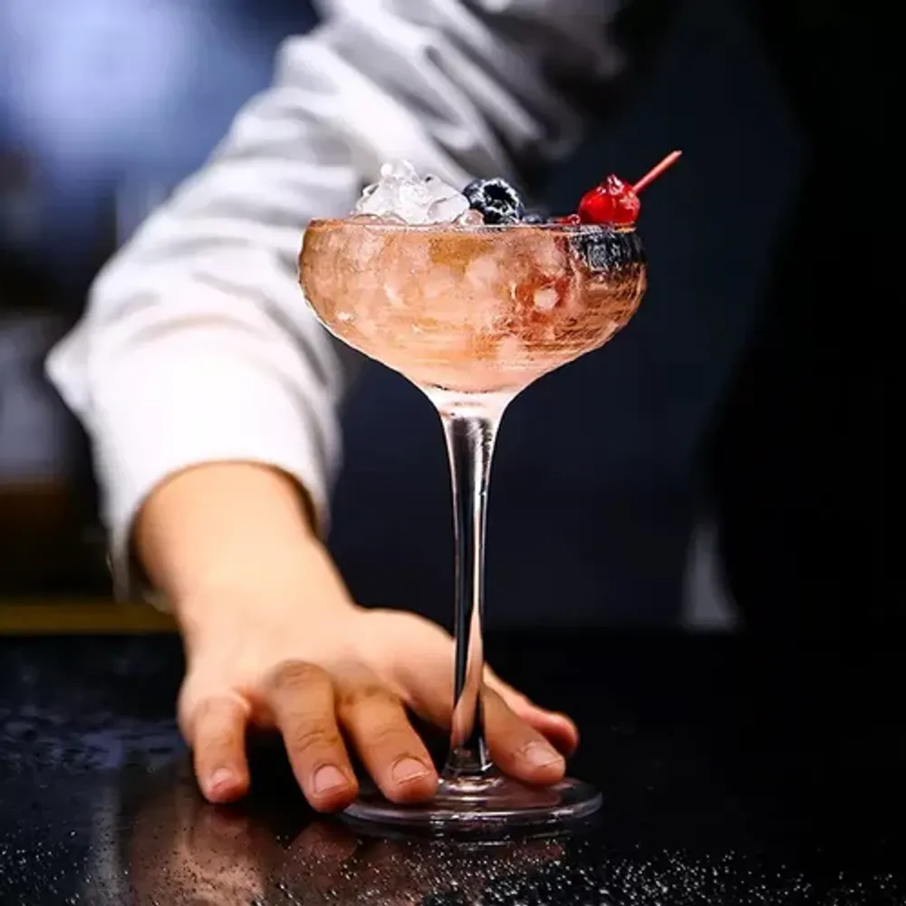 Рюмка коктейльная 190 мл "Bahamas Optical" d 8,4/9,1 см h16 см Cocktail Week P.L. [6]