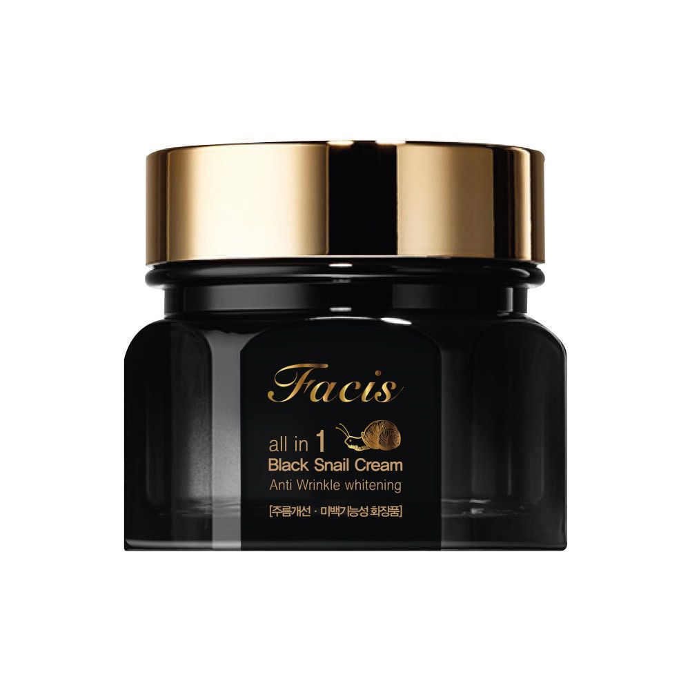 Крем для лица Facis All-In-One Black Snail Cream с муцином улитки (100ppm), базиликом, авокадо 100 мл