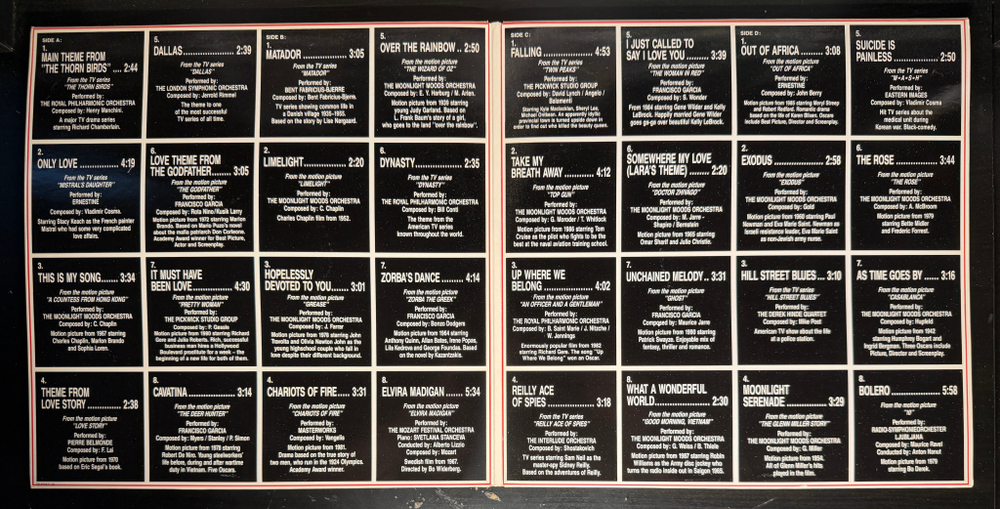 Сборник The Complete TV & Film Hits Collection 2LP (Европа 1991г.)