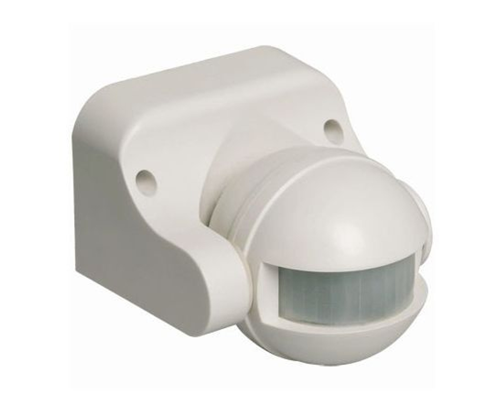 Датчик движения ДД-009 1100Вт 180град 12м IP44 белый IEK