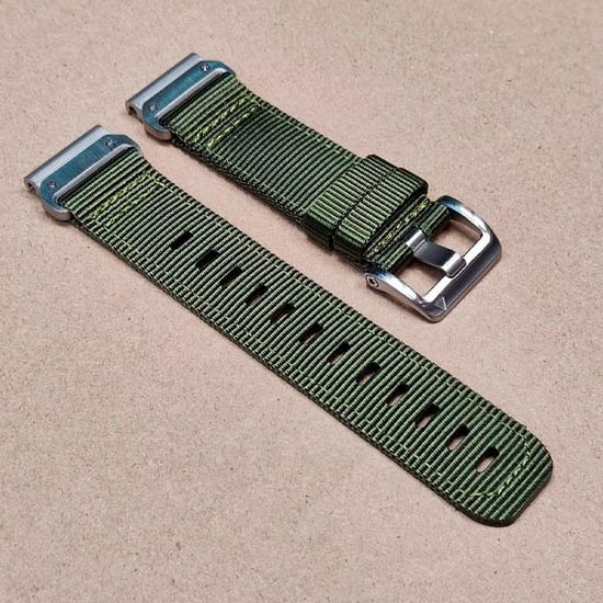 Ремешок тактический Tactix 22 мм. для Garmin Fenix 7 / 6 / 5, Forerunner 935 / 945 / 955, instinct, instinct 2, Epix Gen 2  нейлоновый быстросъемный на застежке