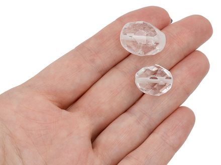 Бусины из горного хрусталя (огранка) (уценка)