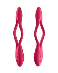 Красный многофункциональный вибратор для пар Satisfyer Elastic Joy