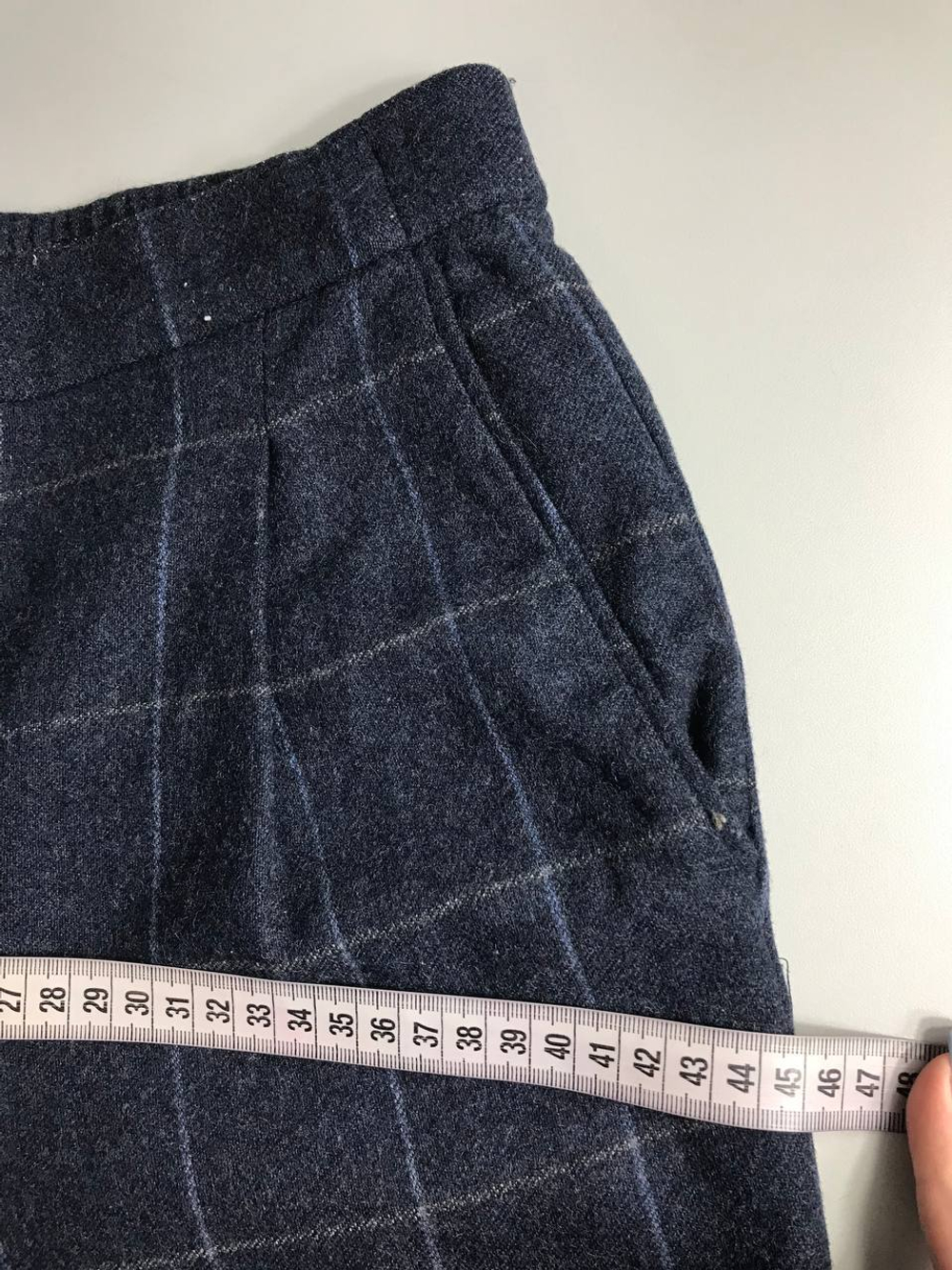 Брюки Massimo Dutti в клетку из шерсти, маркировка 34, визуально на 40 размер