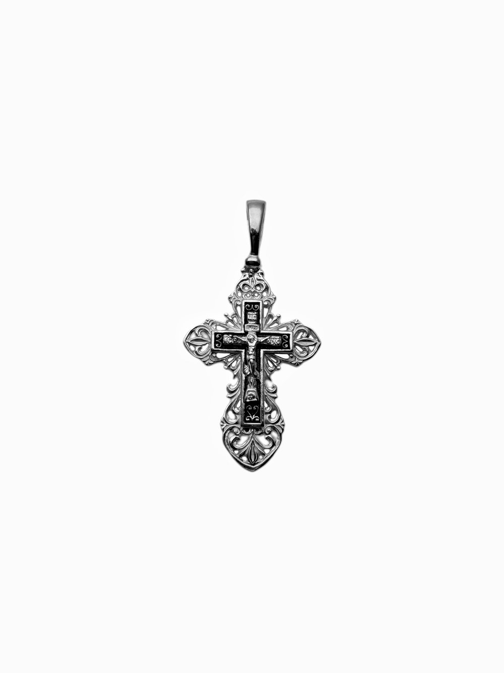 Крест из серебра/Чернение